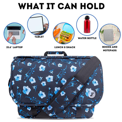 J World New York Thomas Laptop Messenger Bag for Women & Men. Kids Computer Bookbag