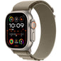 Apple Watch Ultra 2 [GPS + Cellular, 49mm] - Titanium Case with Blue Ocean Band, One Size (Renewed)