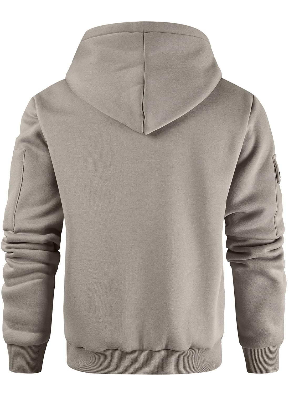 Leidowei Men's Hoodies Casual Pullover Hooded Sweatshirt Long Sleeve Quarter Zip Hoody Tops With Kangaroo Pocket