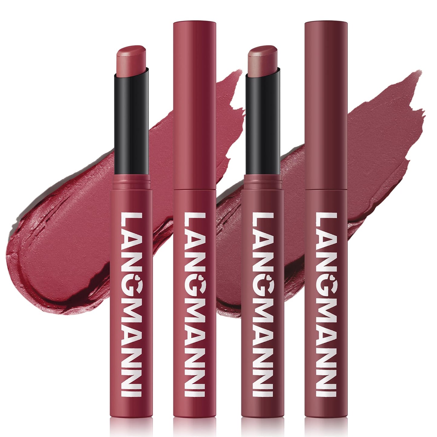 12Pcs Velvet Matte Lipstick Set, Nude to Dark Shades, Long-Lasting,Color A | Highly pigmented matte color, smooth creamy glide, waterproof wear, nude-to-dark tones, ideal for daily makeup or gifting