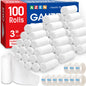 AZEN 25 Pack Gauze Rolls Bandages, 3 in x 4.1 Yards, Premium Medical Supplies & First Aid Supplies, Bandage Wrap Vet Wrap, Mummy Wraps