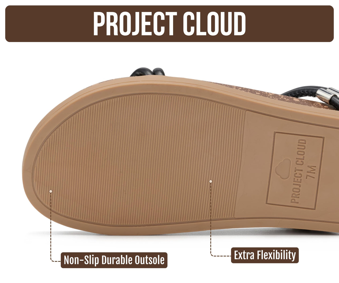Project Cloud Summer Slides for Women 2026 with Plush and Soft Insole Womens Sandals Comfortable - Non-Slip and Lightweight Sandals Women Footwear