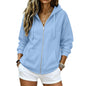2026 Zip Up Hoodies for Women Fall Winter Casual Sweatshirts Zipper Oversized Lightweight Cute Jackets with Pockets