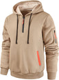 Leidowei Men's Hoodies Casual Pullover Hooded Sweatshirt Long Sleeve Quarter Zip Hoody Tops With Kangaroo Pocket
