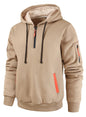 Leidowei Men's Hoodies Casual Pullover Hooded Sweatshirt Long Sleeve Quarter Zip Hoody Tops With Kangaroo Pocket