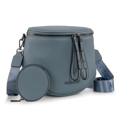Montana West Crossbody Bag for Women, Large Bum Bag Purse Soft Vegan Leather Travel Fanny Pack with Coin Purse