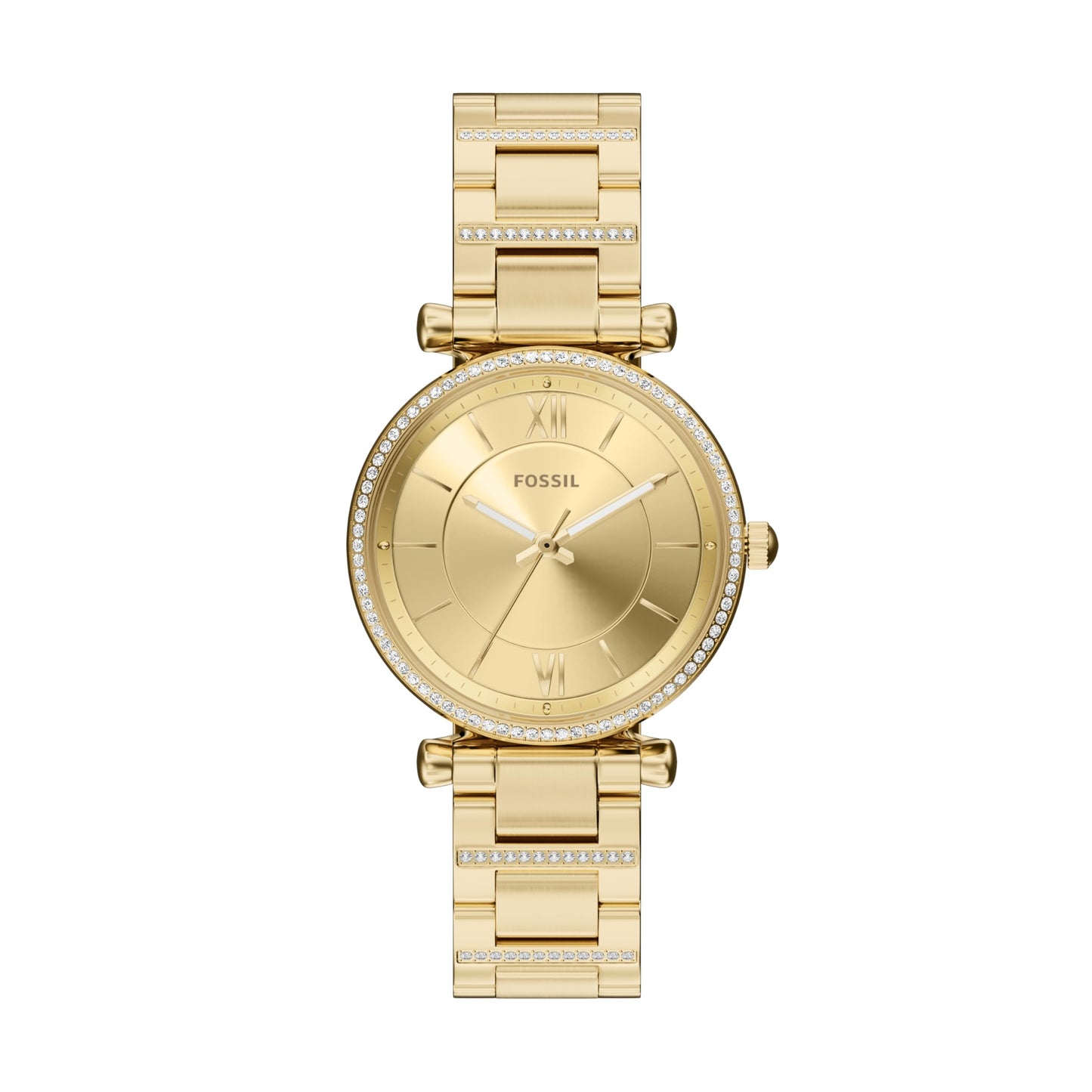 Fossil Women's Watch and Bracelet Set, Carlie Three-Hand Stainless Steel Watch for Women and Bracelet Set