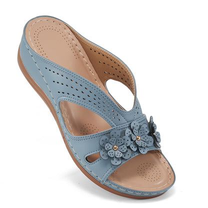 Sandals for Women Wedge Shoes: Slip On Dressy Summer Comfortable Slides Sandals 2026 Casual Memory Foam Platform Shoes
