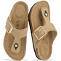 Project Cloud Womens Sandals 100% Genuine Leather Thong Sandals for Women - Memory Foam Insole Women Sandals - Non-Slip Flip Flops for Women - Lightweight Sandals Women Footwear 2026