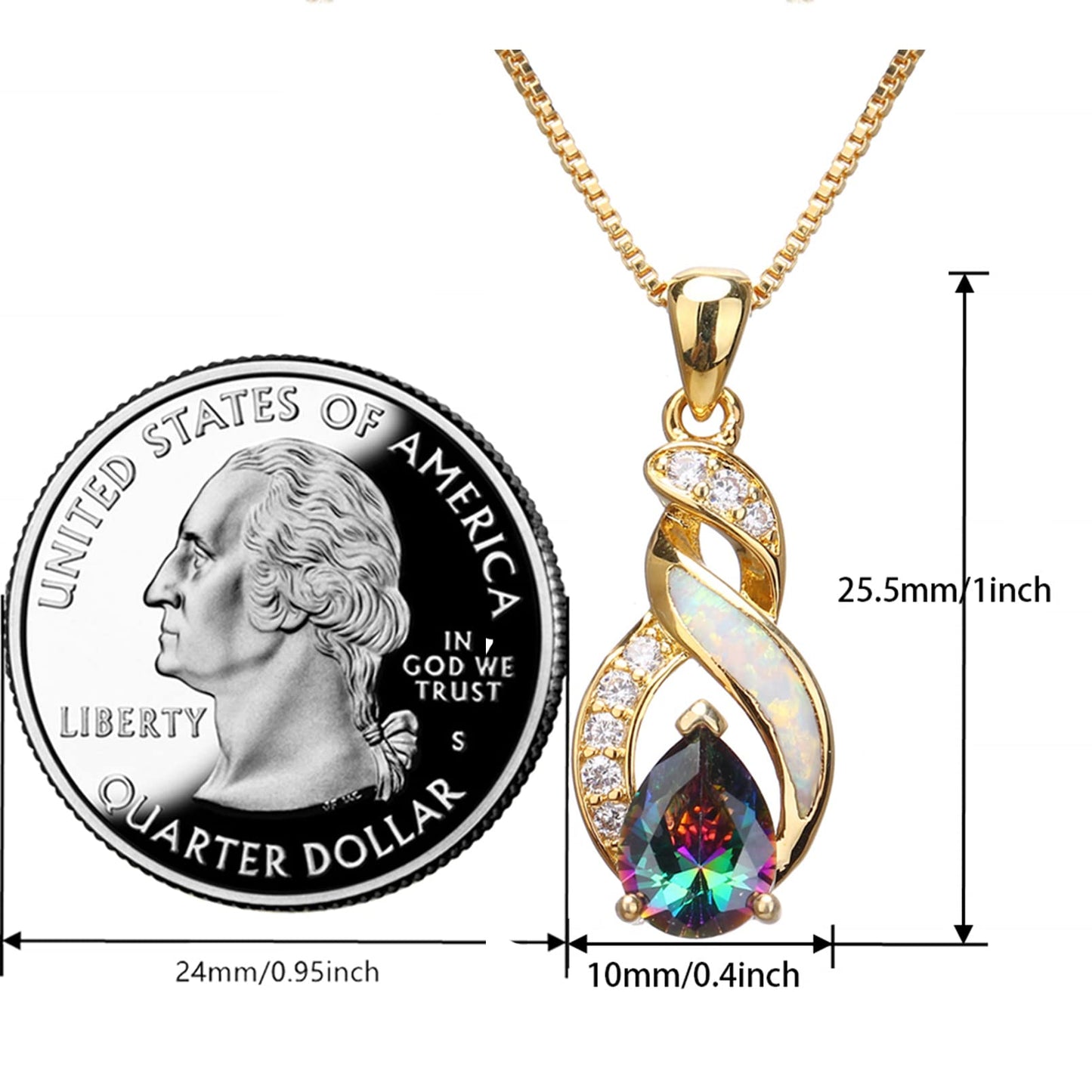 Jewelry Sets Australian Created Opal Necklace Earrings Jewelry for Mom