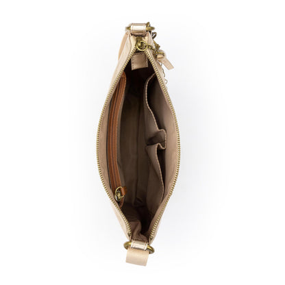 The Sak Lucia Leather Crossbody Purse - Premium Leather Women's Handbag for Everyday & Travel - Cross Body Bag With Zipper