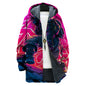 domirica Mens Hooded Cardigan Japanese Art Zip Up Long Sleeve Sweater Hoodie Dragon Print Coat with Pockets