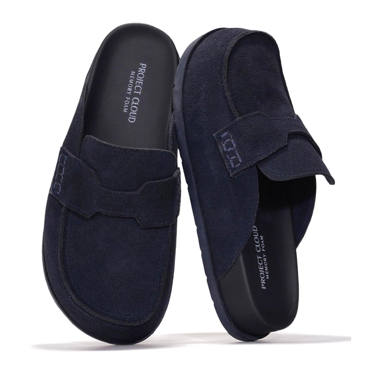 Project Cloud 100% Genuine Leather Slip On Womens Clogs 2026 (Foamy) | Plush & Soft Insole with Arch Support for Comfort; Non Slip Mules & Clogs for Women Footwear; Water Resistant Women Shoes