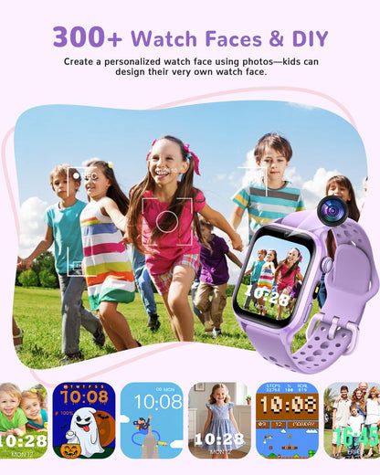 RUXINGX Kids Smart Watch No APP, 1.52" Smart Watch for Kids with Camera,Puzzle Games,Heart Rate, Sleep Monitor,Music Player,Pedometer,Fitness Trackers Smartwatch for Girls Boys Teens 3-12(Blue)