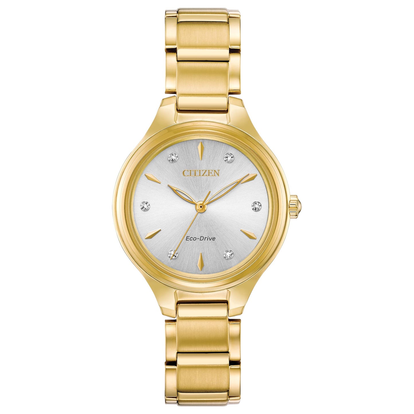 Citizen Eco-Drive Corso Womens Watch, Stainless Steel, Diamond