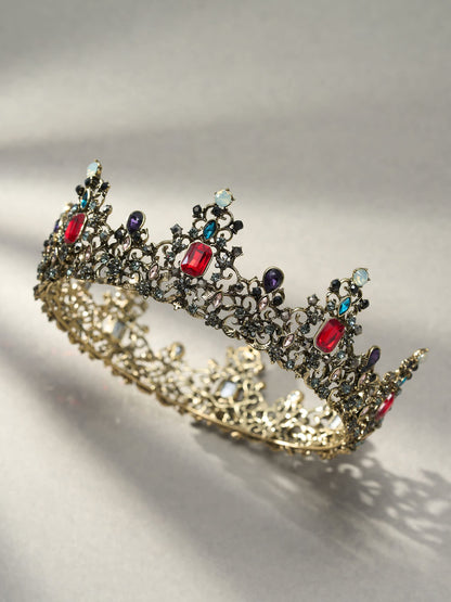 SWEETV Queen Crown for Women - Baroque Wedding Tiaras and Crowns,Jeweled Tiara Crown,Prom Birthday Halloween Hair Accessories