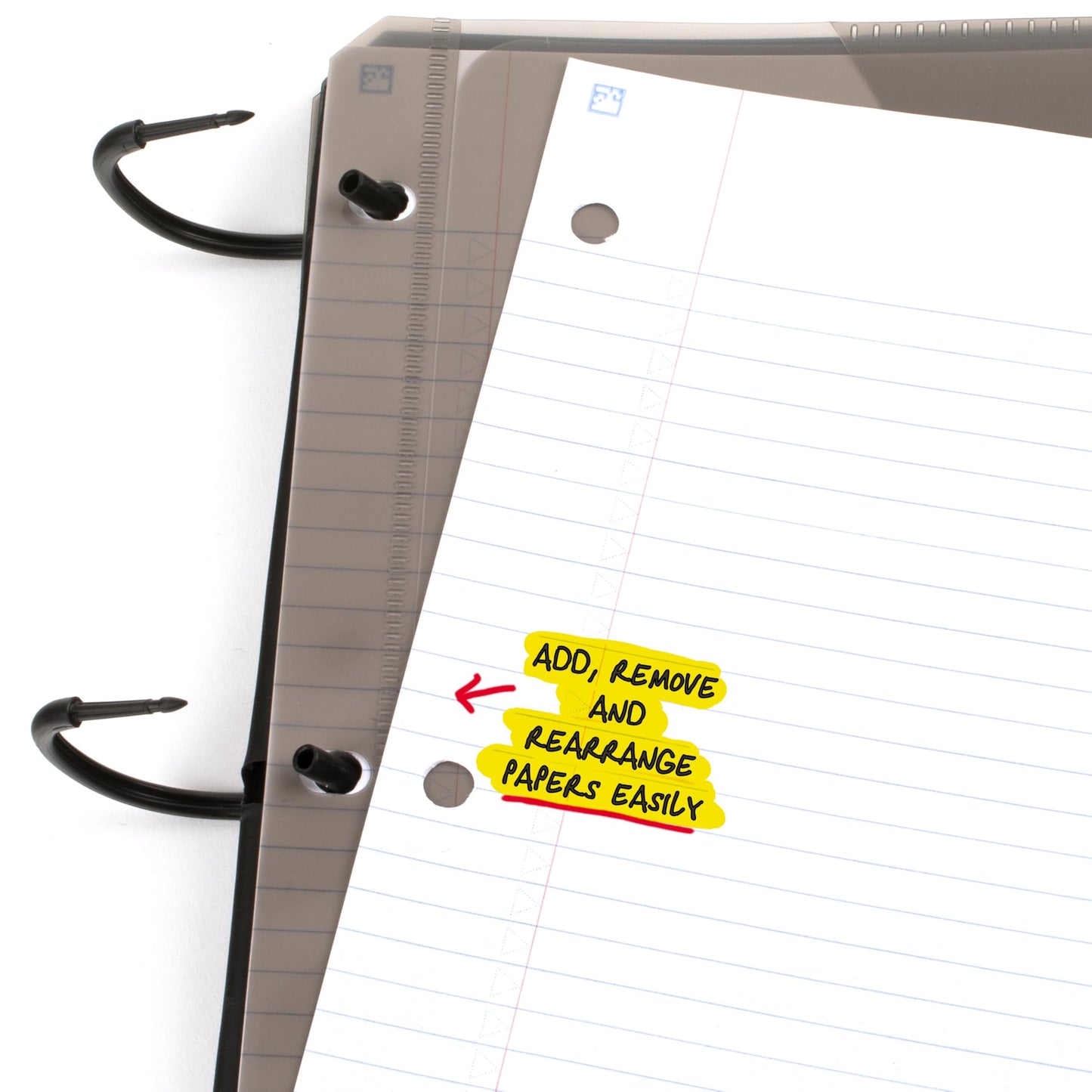 Five Star Flex Refillable Notebook + Study App 1 Inch O-Rings Binder with Pockets Tabs and Dividers, 220 Sheet Capacity, Includes 60 Sheets 8.5" x 11" College Ruled Paper, Amethyst (29328AB6)