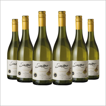 SINZERO - Cabernet Sauvignon - 750 ml 6 Pack - Non-alcoholic red wine - Aged in French oak for smooth rich flavor - Low calories, vegan friendly - Made in Chile