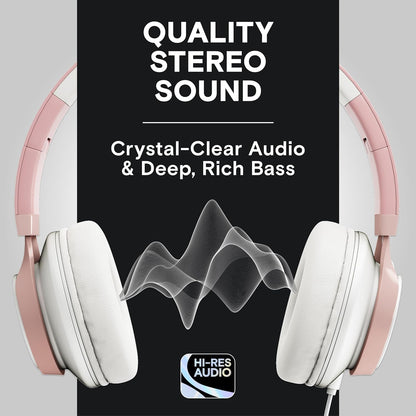 ARTIX Pack of 60 Wired Kids Headphones for School (Lavender), Microphone & Volume Control - Bulk Classroom Headphones with Mic, Teens Corded Head Phones for Laptop, Chromebook, Tablet 3.5mm Aux Cord
