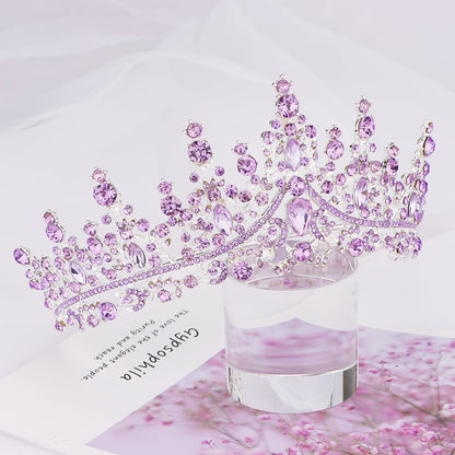 TOBATOBA Silver Wedding Crystal Tiaras and Crowns for Women, Bride Royal Queen Headband Princess Quinceanera Headpieces for Birthday Prom Pageant Party