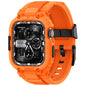 amBand Bands Compatible with Apple Watch 9/8/7 45mm, M1 Sport Series Rugged Case Protective Cover for iWatch 6/SE (3/2/1)/5/4/3 44mm Men Green