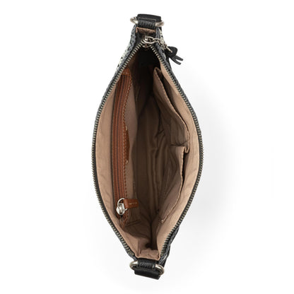 The Sak Lucia Leather Crossbody Purse - Premium Leather Women's Handbag for Everyday & Travel - Cross Body Bag With Zipper