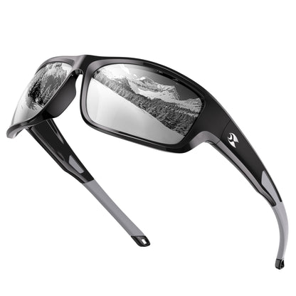 suoso Sports Polarized Sunglasses for Men: Women UV400 Protection Wrap Around Sun Glasses for Golf Fishing Running Driving