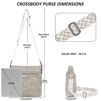 TANTOMI Crossbody Bags for Women Casual Crossbody Purses for Women Travel Shoulder Bag Handbags with Adjustable Strap