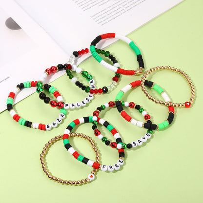 Heishi Bracelets for Women Clay Beaded Stretch Bracelets Stackable Friendship Bracelet Set Summer Beach Accessories Outfits Jewelry Gifts