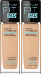 Maybelline Fit Me Matte + Poreless Liquid Oil-Free Foundation Makeup, Mocha, 1 Count (Packaging May Vary)