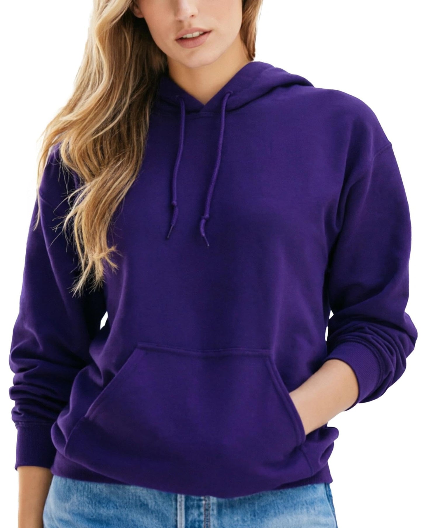 Casual Unisex Hoodies Sweatshirt for Men Women, Comfortable Lightweight Fleece Adult Pullover with Pockets