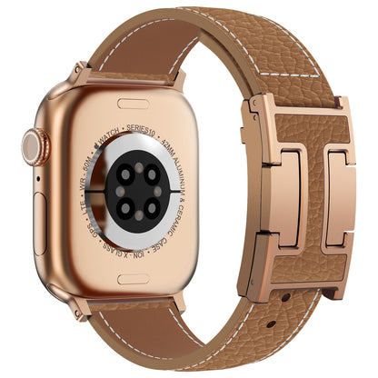 Leather Magnetic Watch Band Compatible with Apple Watch Ultra Band 49mm 46mm 45mm 44mm 42mm 41mm 40mm 38mm Replacement Strap for Women Men iWatch Ultra 3/2/1/SE3/Series 11/10/9/8/7/6/5/4/3/2/1
