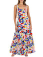 ANRABESS Women's Summer Casual Long Maxi Beach Vacation Dresses Sleeveless Square Neck Flowy Tiered Sun Dress with Pockets