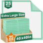 MILDPLUS Disposable Bed Pads 40"X40" 50pcs Extra Large Pee Pads for Incontinence 140 Gram Heavy Duty Super Absorbent Underpads Waterproof Chucks Pads for Adults, Elderly or Pets [100x100CM]