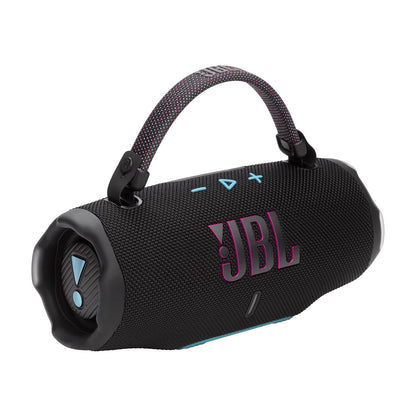 JBL Charge 6 - Portable Waterproof & Drop-Proof Bluetooth Speaker, Bold JBL Pro Sound with AI Sound Boost, 28Hrs of Playtime, Built-in powerbank & Comes with a Sturdy/Removable Carrying Strap (Black)