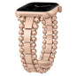 TOYOUTHS Beaded Bracelet Compatible with Apple Watch Bands 38/40/41/42/44/45/46/49mm Women, Dressy Fancy Stainless Steel Metal Elegant Jewelry Strap for iWatch Series 11 10 9 8 7 6 5 4 Ultra/SE 3 2 1