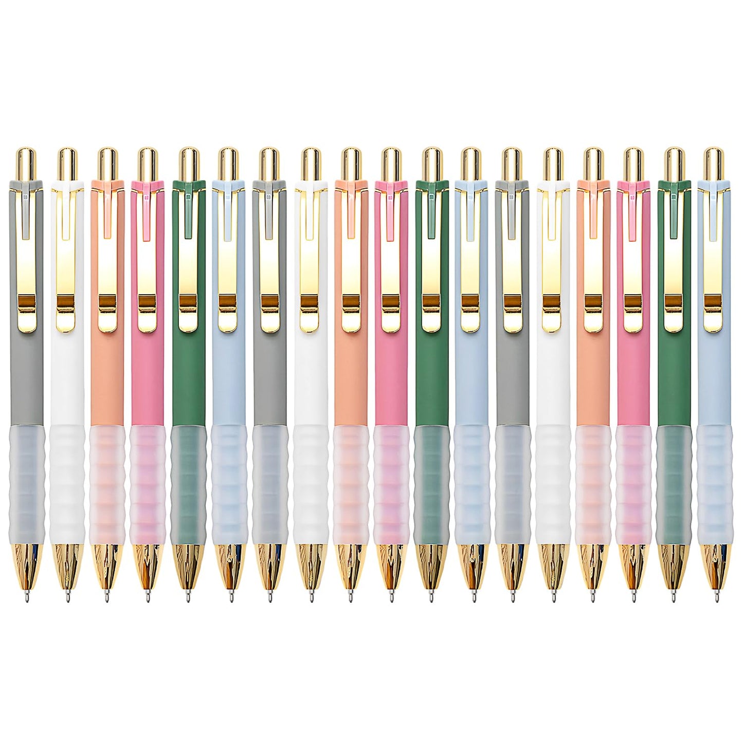 Linbsunne Ballpoint Pens Black Medium Point 1mm with Super Soft Grip Ball Point Pen for Men Women Retractable(style2, 12 pcs)
