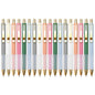 Linbsunne Ballpoint Pens Black Medium Point 1mm with Super Soft Grip Ball Point Pen for Men Women Retractable(style2, 12 pcs)