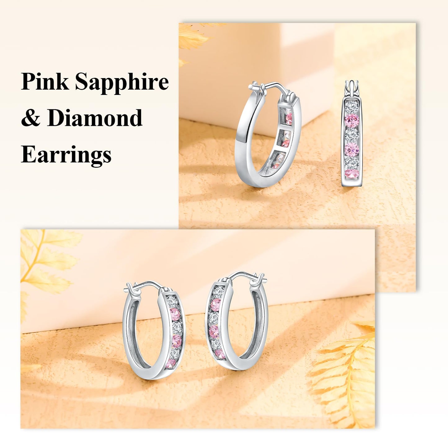 Channel Set Small Huggie Hoop Earrings Sterling Silver or 14K Gold Color,Lightweight Hypoallergenic CZ Diamond Chunky Hoop Earrings for Women