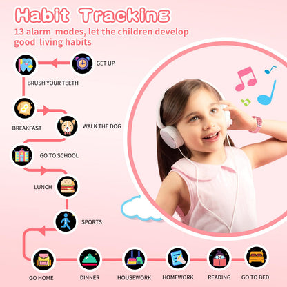 Kids Smart Watch Gift for Girls Age 5-12, 39 Games HD Touch Screen Watches with Video Camera Music Player Pedometer Flashlight 12/24 hr Educational Toys Birthday Gifts for Girls Ages 7 8 9 10