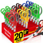 BURVAGY 8" 10 Pack All Purpose Heavy Duty Scissors- Comfort-Grip Sharp Scissors for Office School Sewing Fabric Craft High/Middle School Student Teacher Scissor, Right/Left Hand