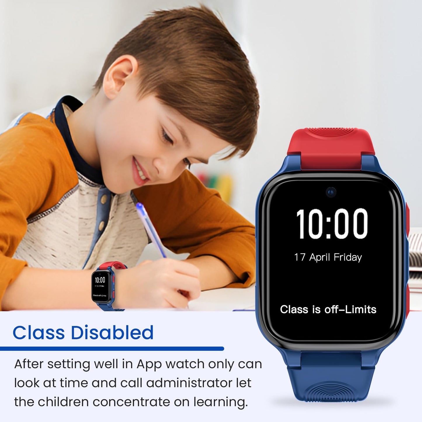 K9 Smart Watch for Kids with GPS Tracker, AI Voice & Video Call,1.78" AMOLED, 4G Smartwatch with SOS, Parental Controls, School Mode, IP68 Waterproof Kids Smartwatch for Teens Ages 3 and Up