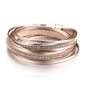Fesciory Leather Wrap Bracelets for Women, Boho Western Layered Jewelry | Layered leather cuff bracelets, Easy on and off, Boho western style, Daily wear, Gift for women