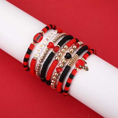 Heishi Bracelets for Women Clay Beaded Stretch Bracelets Stackable Friendship Bracelet Set Summer Beach Accessories Outfits Jewelry Gifts