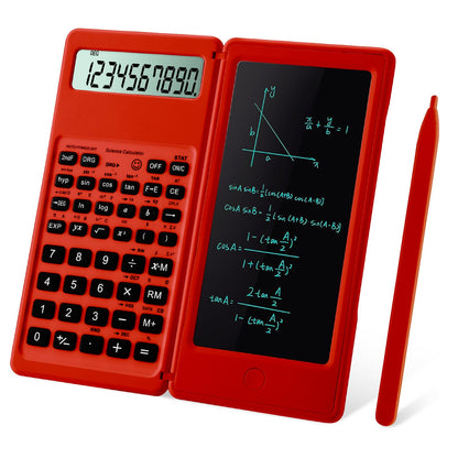 IPepul Scientific Calculators for Students, 10-Digit Large Screen, Math Calculator with Notepad, Classroom Must Haves for Middle High School Supplies & College (Black)
