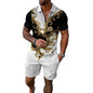 Mens Short Sets 2 Piece Outfits Polo Shirt Fashion Summer Tracksuits Casual Set Short Sleeve and Shorts Set for Men