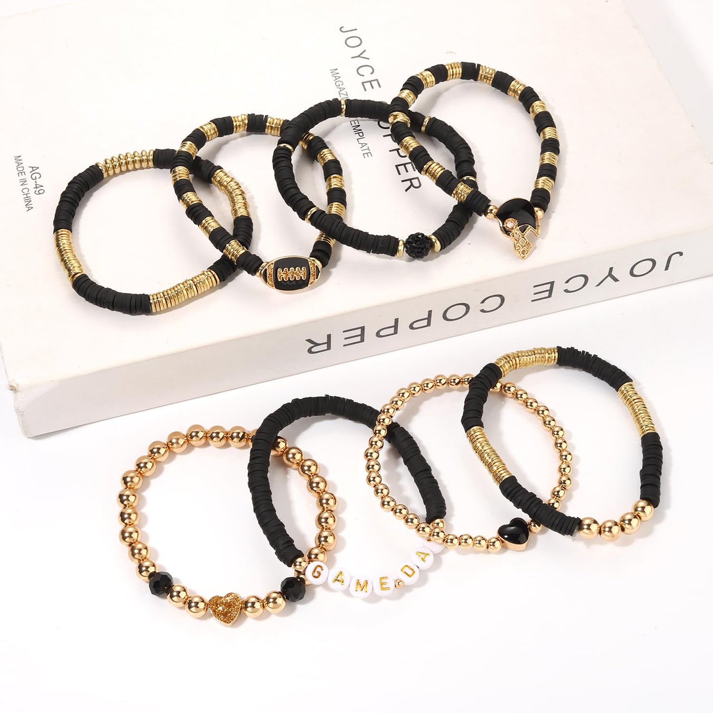 Heishi Bracelets for Women Clay Beaded Stretch Bracelets Stackable Friendship Bracelet Set Summer Beach Accessories Outfits Jewelry Gifts