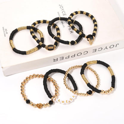 Heishi Bracelets for Women Clay Beaded Stretch Bracelets Stackable Friendship Bracelet Set Summer Beach Accessories Outfits Jewelry Gifts