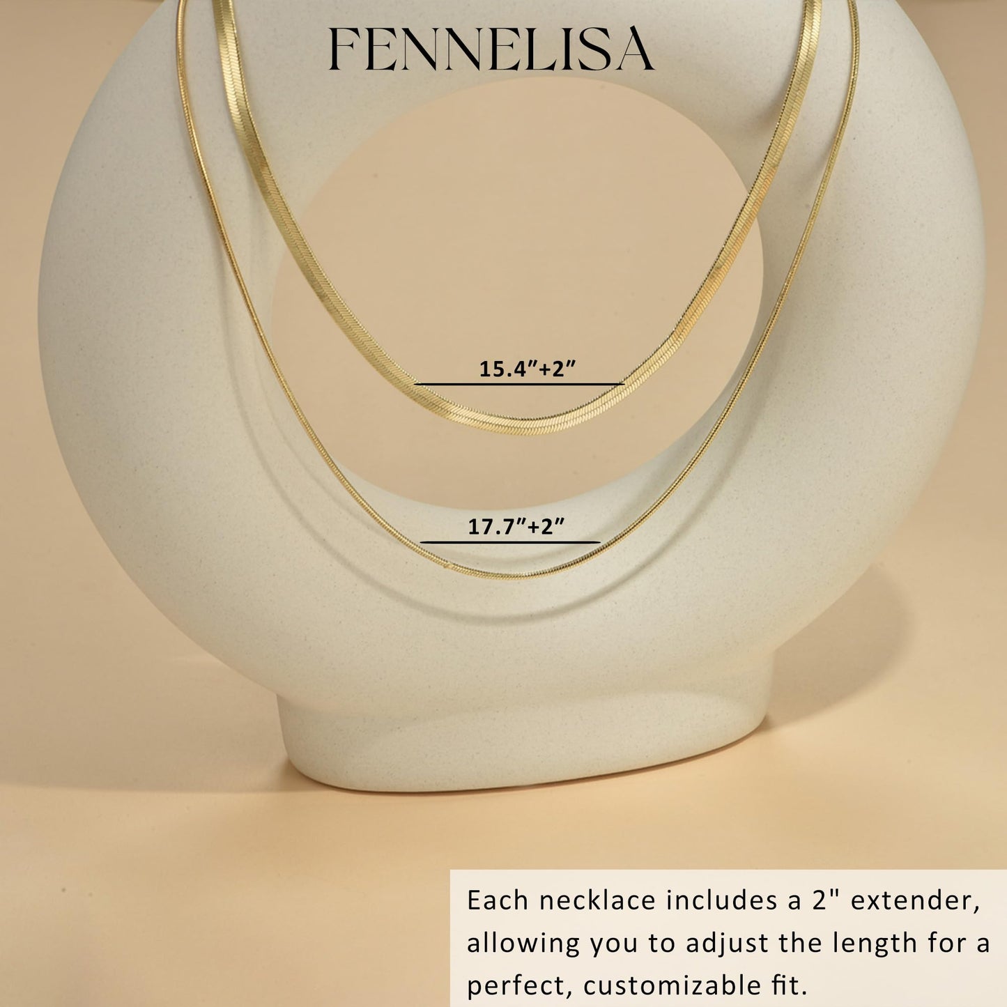 3PCS Gold Necklaces for Women,Chunky Statement Gold Plated Necklace Stack Layered Sterling Silver Herringbone Chains for Women Dainty Trendy Silver Chains Stacked Jewelry Gifts