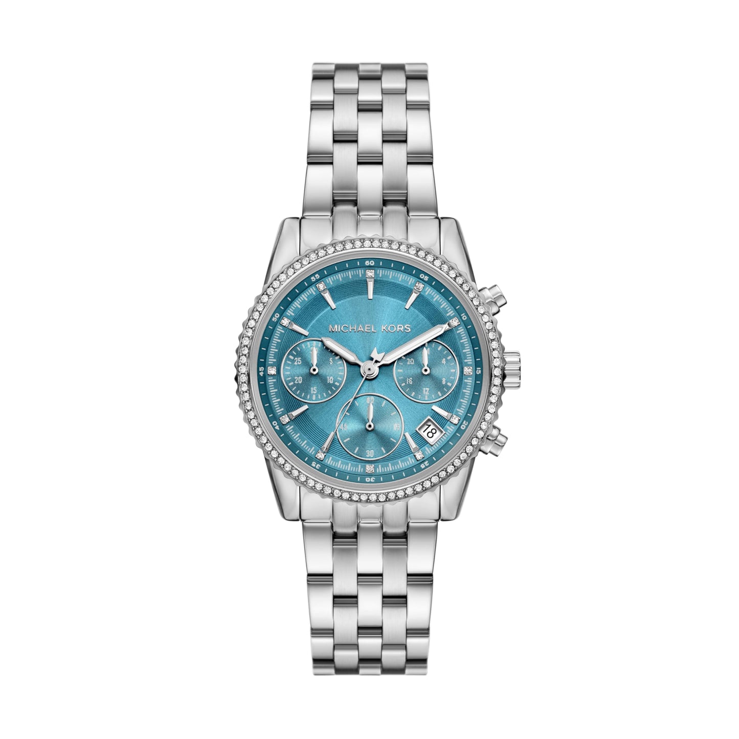 Michael Kors Bryant Chronograph Women's Watch, Stainless Steel and Pavé Crystal Watch for Women